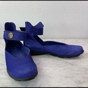 Arche Blue Suede Flats